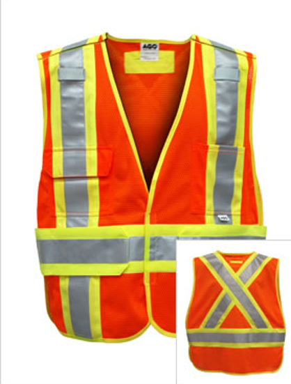 Hi-Vis Orange Safety Vest