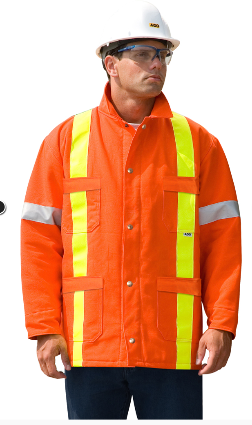 Hi-Vis Canvas Blanket Lined Utility Jacket