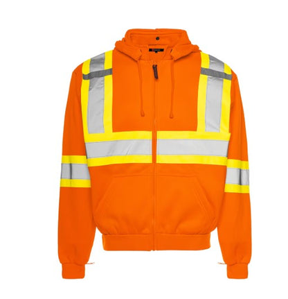 Student Hi-Vis Full Zip Sweatshirt with Detachable Hood