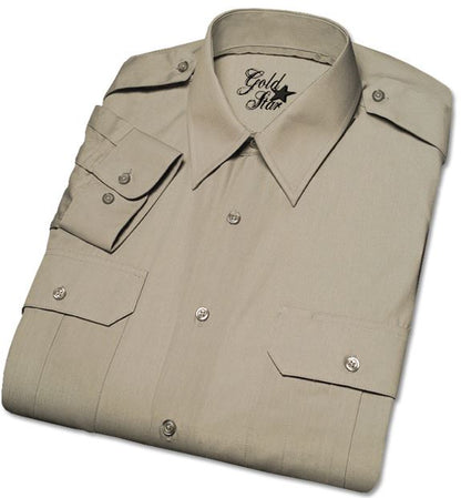 Non-POA Tan Dress Shirts (Short and Long Sleeved)